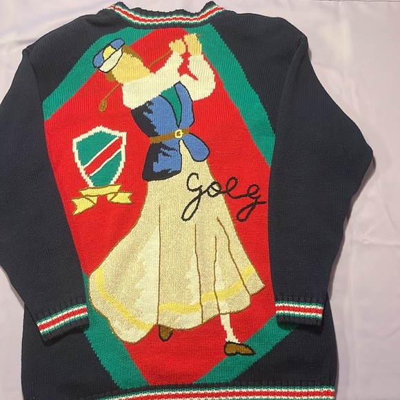 Vintage Liz Sport Golf Cardigan - Picture 2 of 6